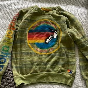 Small aviator nation camo crewneck sweatshirt